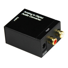 RCA L/R Analog to Digital Optical SPDIF/Coaxial Audio Converter Adapter for DVD Amplifier